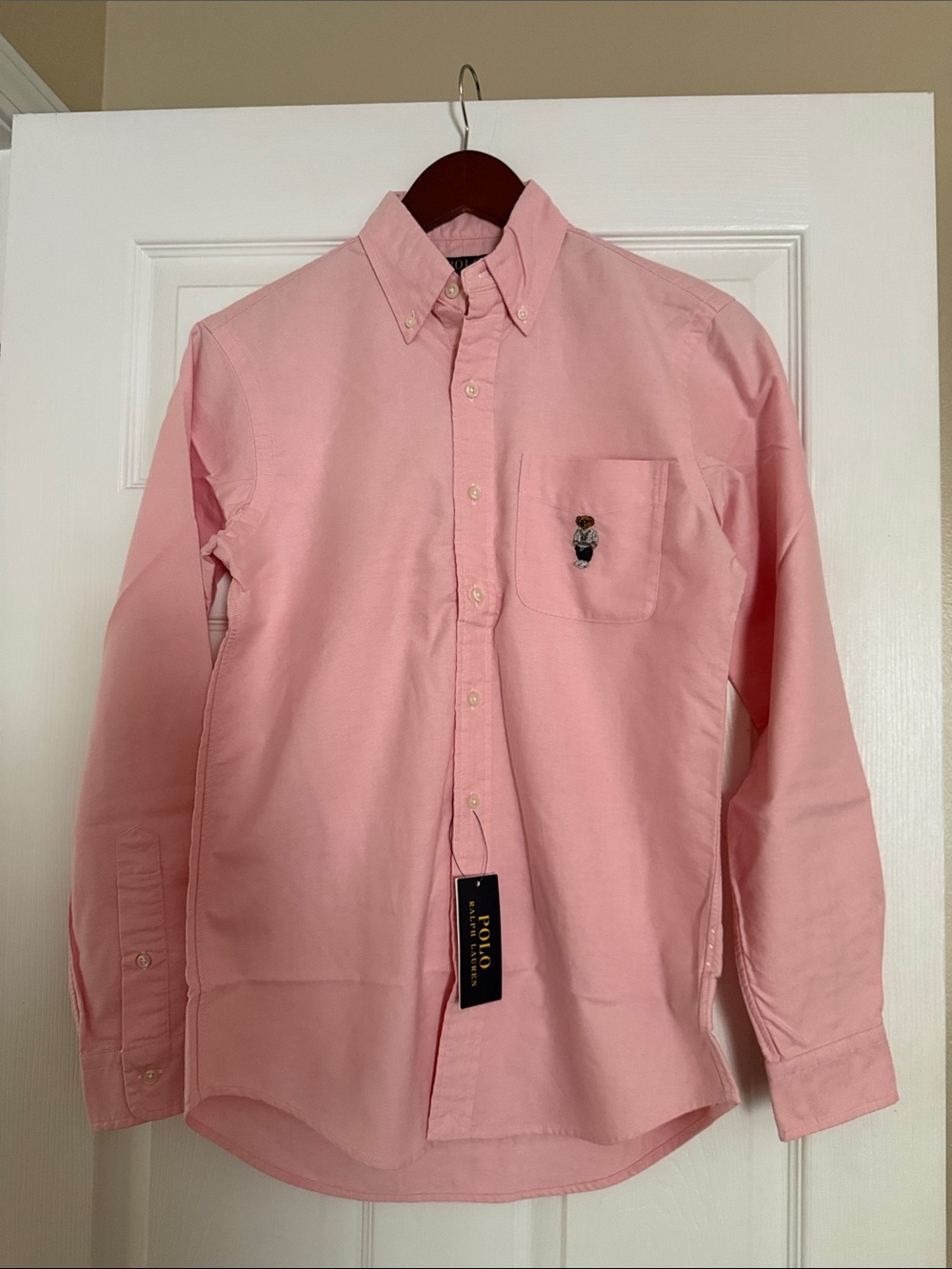 Polo by Ralph Lauren Men’s Light Pink Button-Down Oxford Shirt